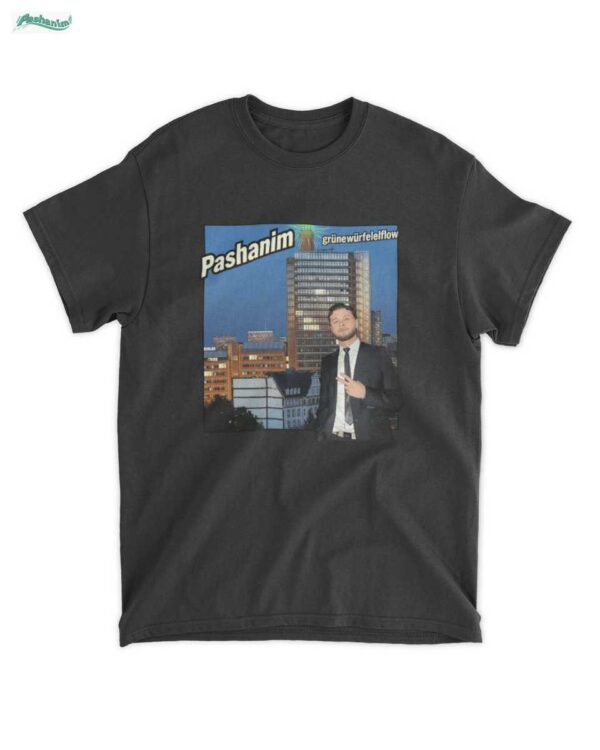 Home 3 Grünewürfelflow Pashanim T-Shirt: Urbanes Comic Portrait & Exklusiver Streetwear Merch