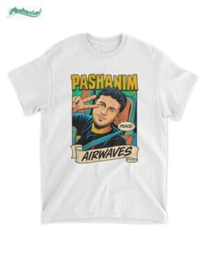 Pashanim Merch T-Shirt – Exklusives Airwaves Peace Design aus 100% Baumwolle