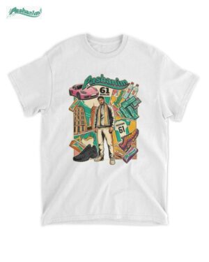 Pashanim Merch Unisex T-Shirt – Berlin 61 Streetwear Graphic Tee Weiß