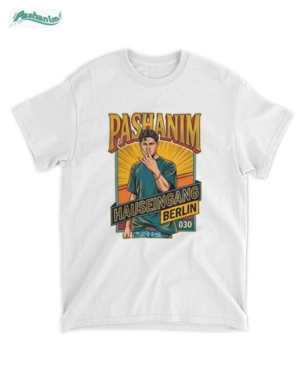 Offizielles Pashanim Hauseingang Berlin 030 Unisex T-Shirt – 100% Baumwolle